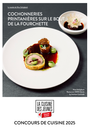 Recette Nino Schüpbach concours de cuisine