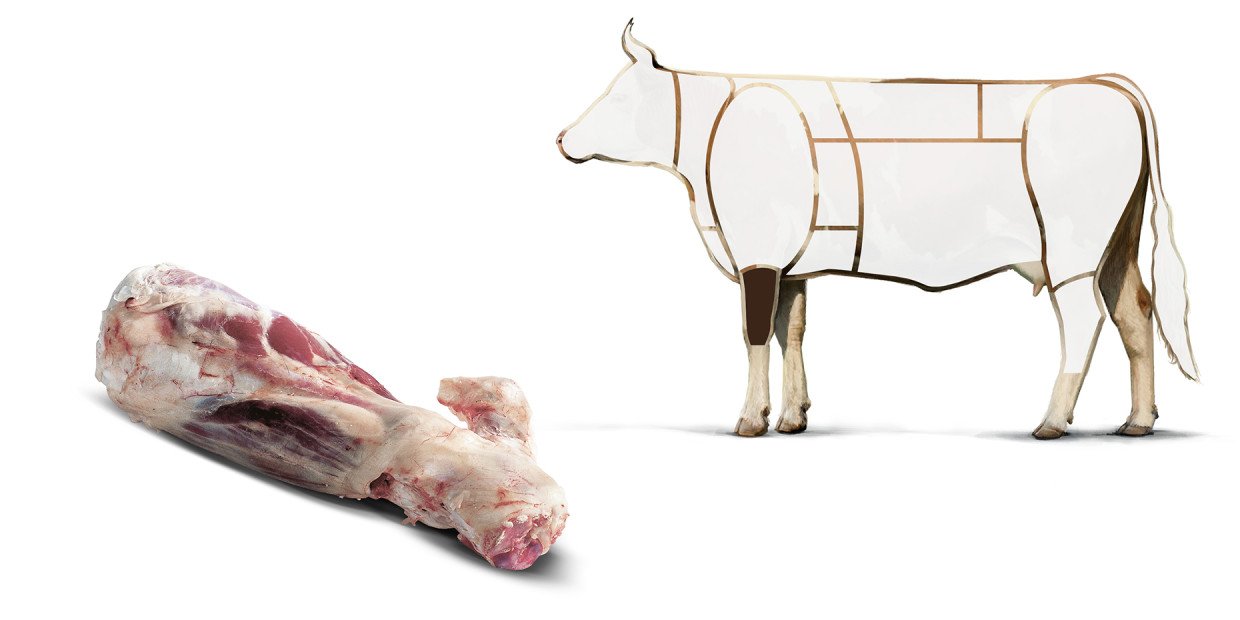 Rind Schenkel Vorderviertel
