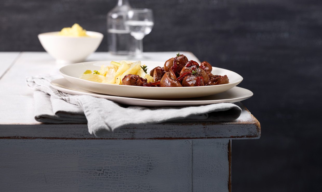 Rognons de veau à la sauce au vin rouge - Viande Suisse