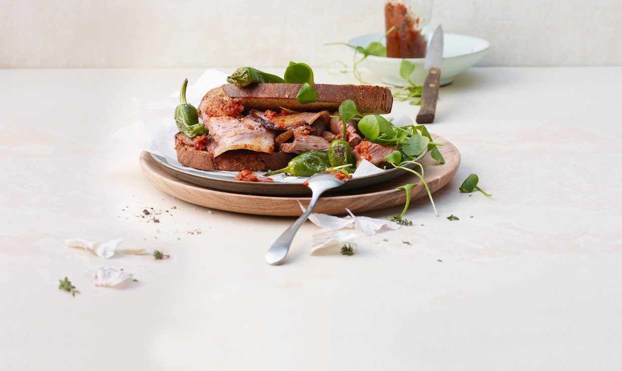Rezept Rindshuftdeckel mit Tomatenpesto