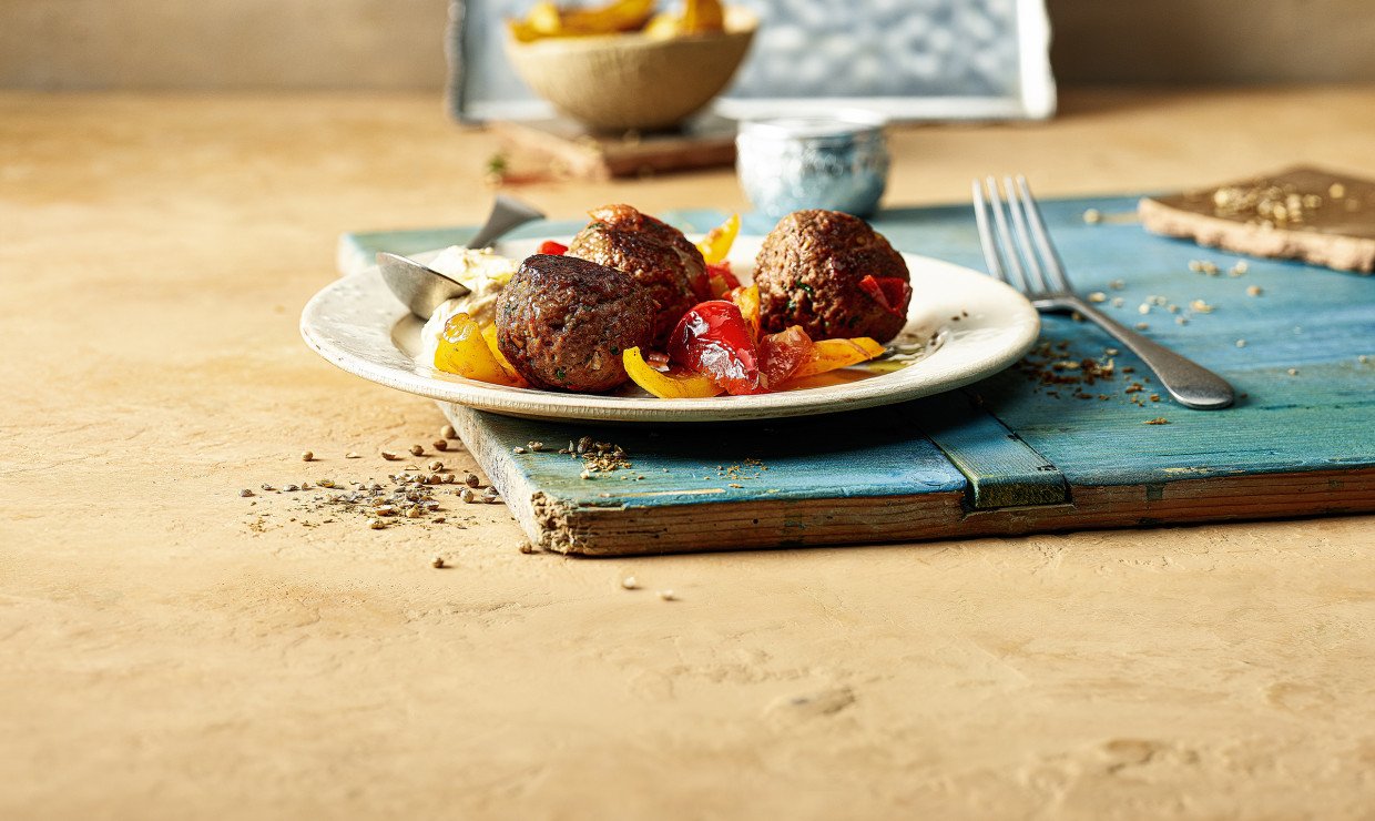 Rezept Hackbällchen mit Harissa und Zatar