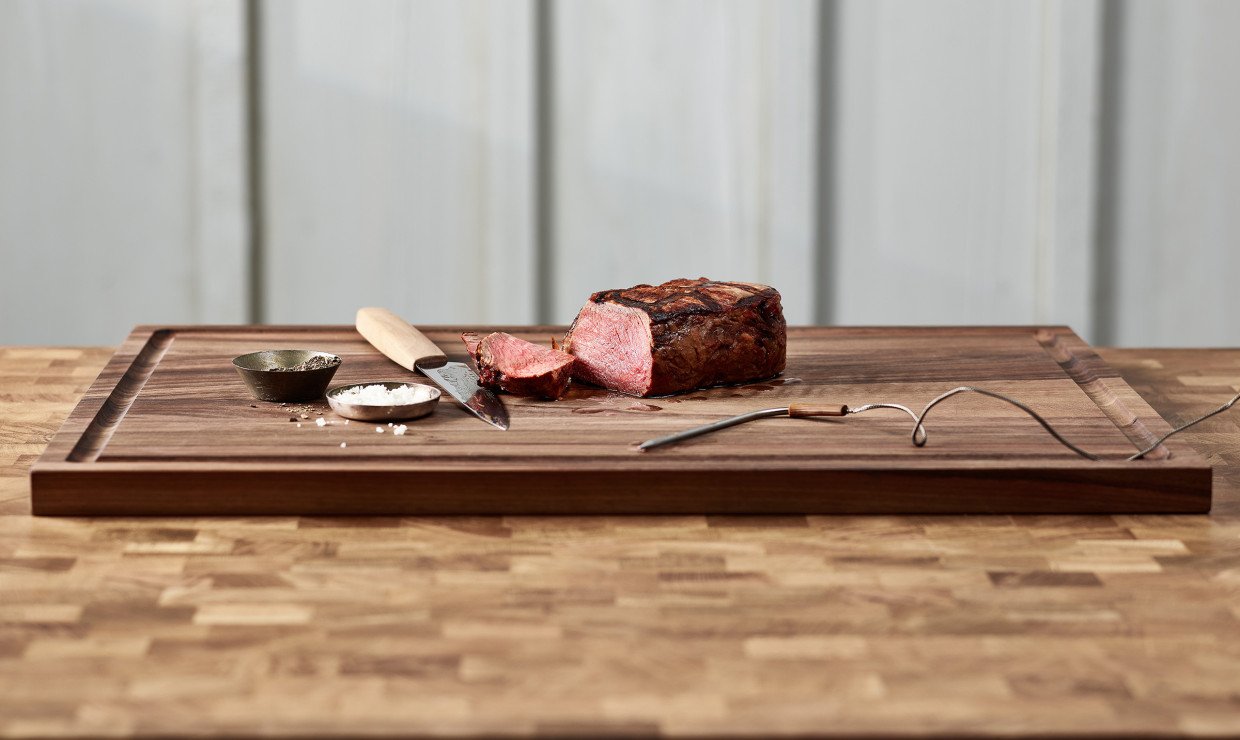 Entrecote mit Thermometer