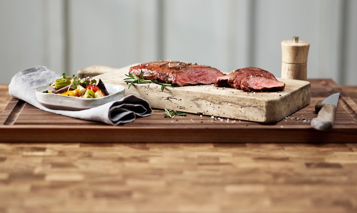 Flat Iron Steak Grillgemüse