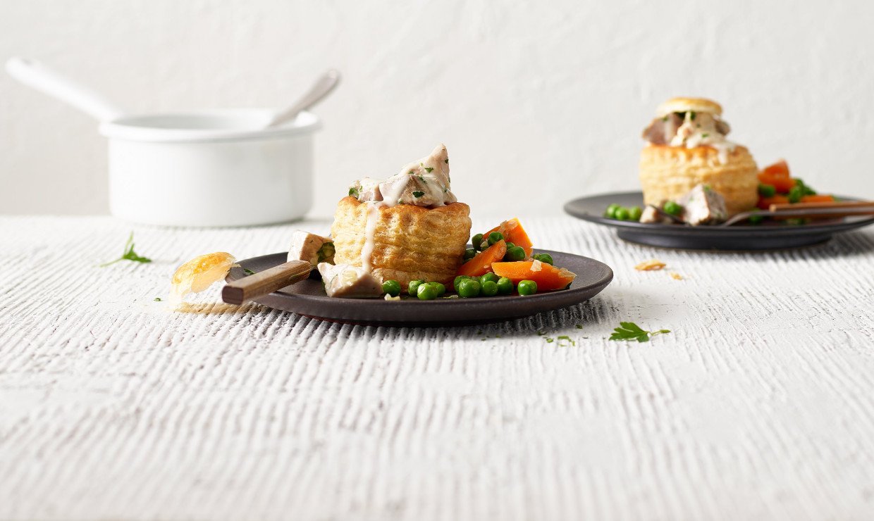 Pastetli mit Kalbfleisch und Milken