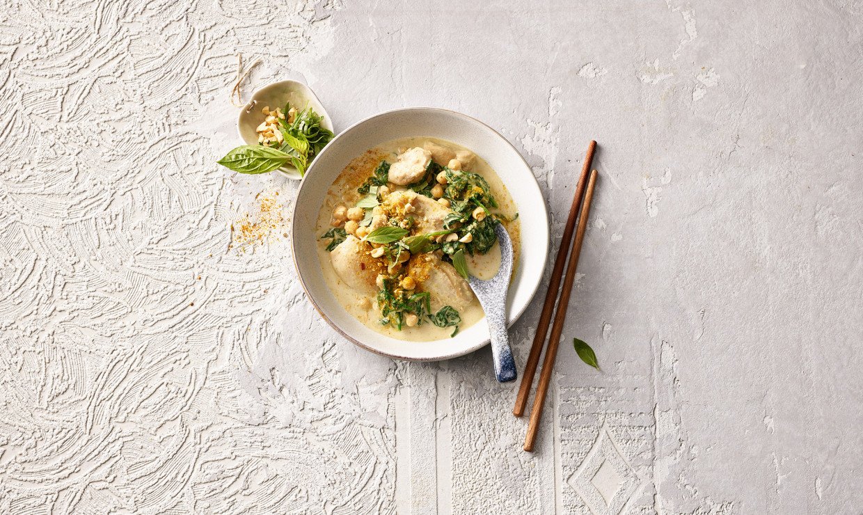 Grünes Poulet Curry