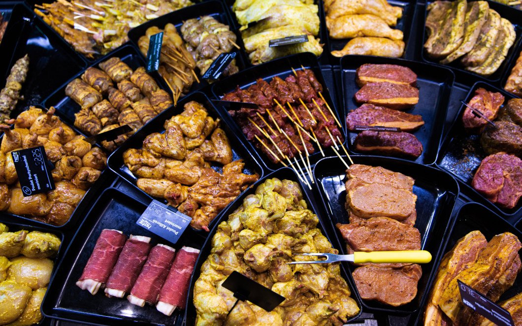 Une plate de viande