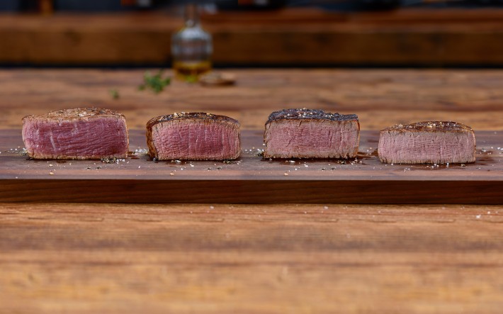 Steaks de bœuf cuisson basse température
