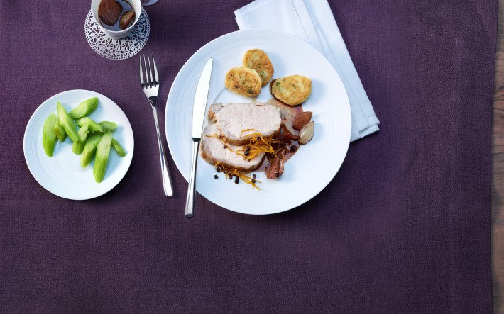 Rezept-Kalbsnierstück-niedergegart-an-Rotweinsauce