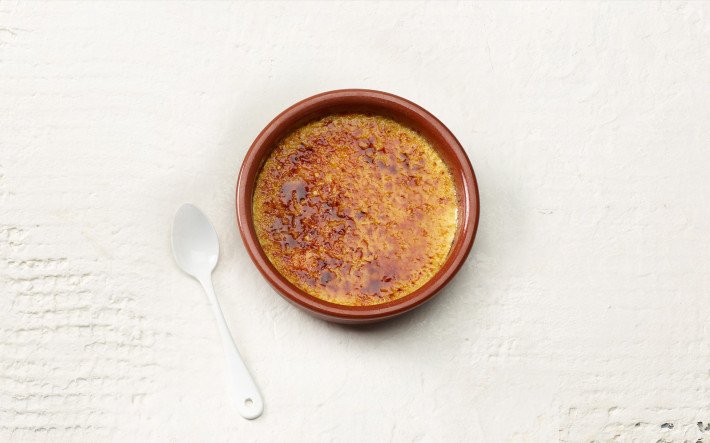 Knochen Creme brulee