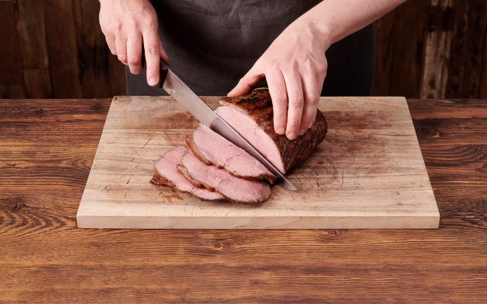 roastbeef schneiden