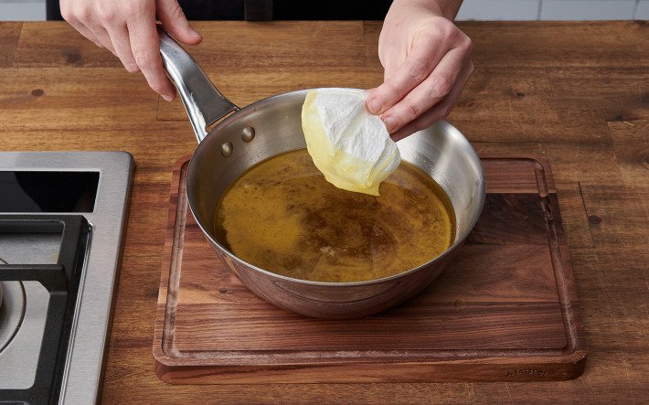 Eiswürfel fett entfernen