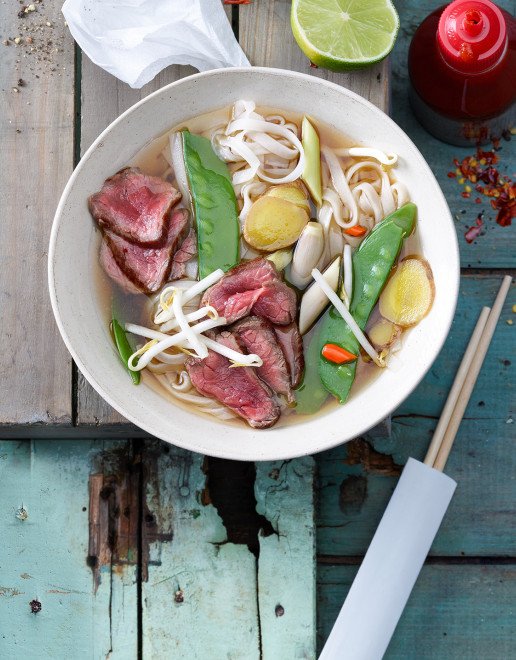 Rezept Asiatische Suppe mit Reisnudeln