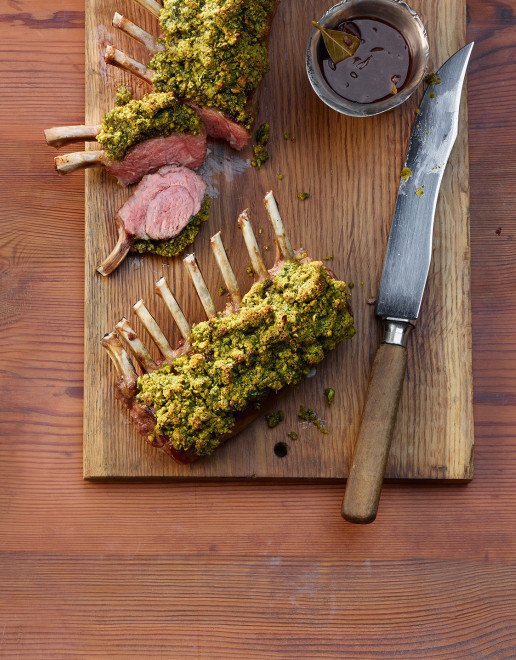 Rezept_Lammrack_mit_Pistazien_Kraeuterkruste