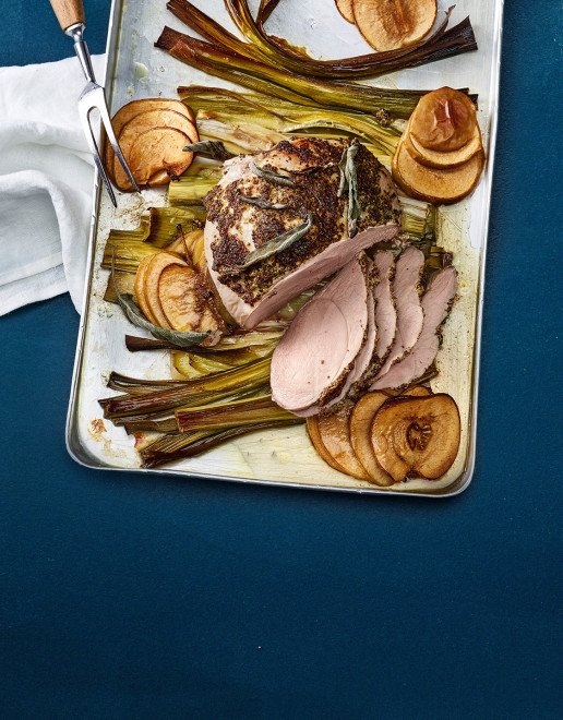 Rezept_Schweinsnuss_mit_Lauch_und_aepfeln
