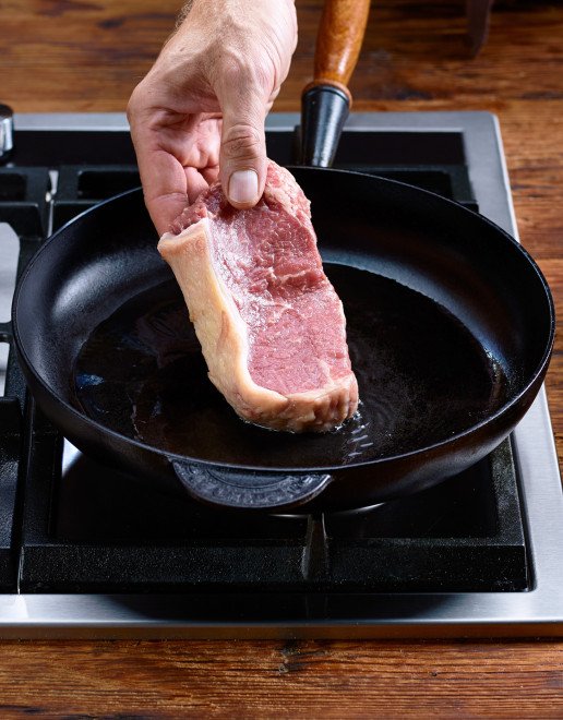 Braten in der Pfanne: Öl