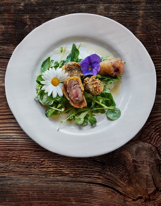Frittata von Lammnieren und Hoden