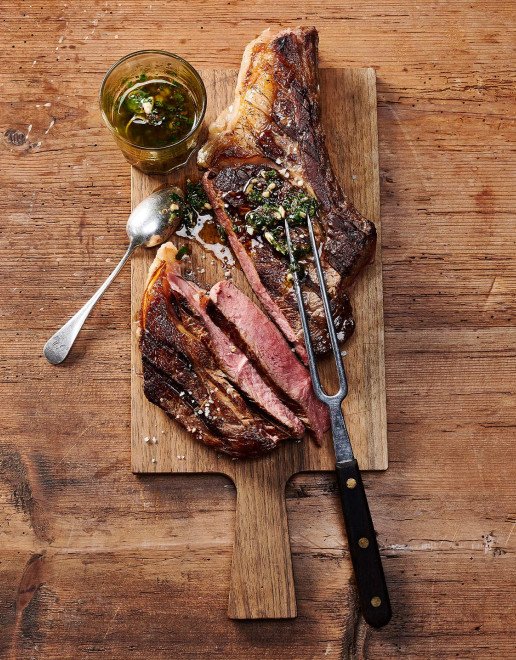Cote de Boeuf Fleisch Stück geschnitten