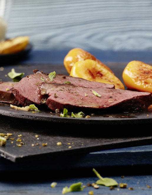 Rindsherz mit dunkler Biermarinade