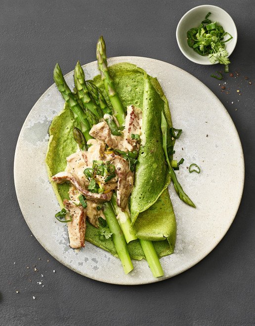 Herobild Spinat Crepes