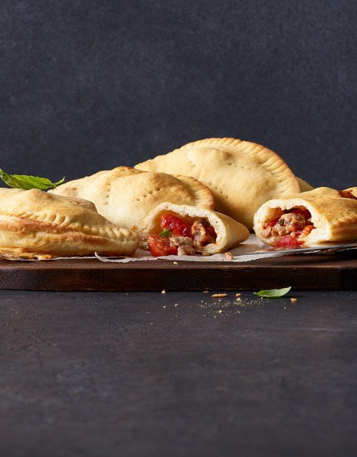 Pizzataschen mit Wurstbrät