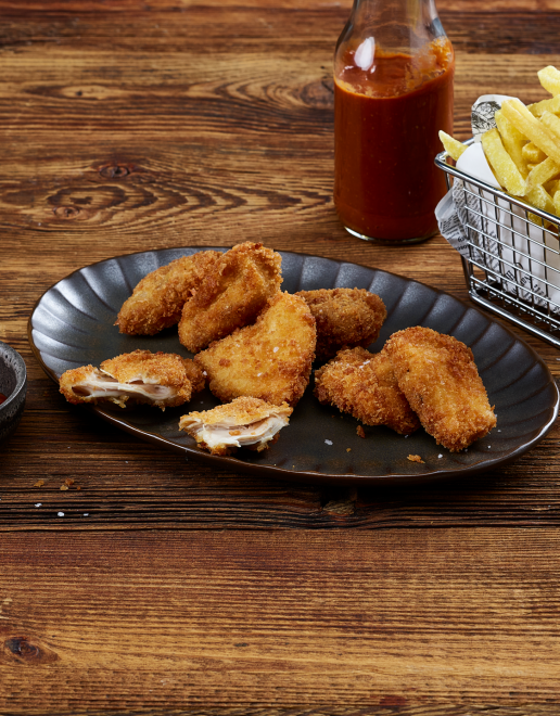 Chicken Nuggets mit Pommes