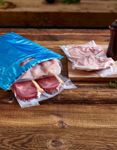 Fleisch einkaufen und transportieren