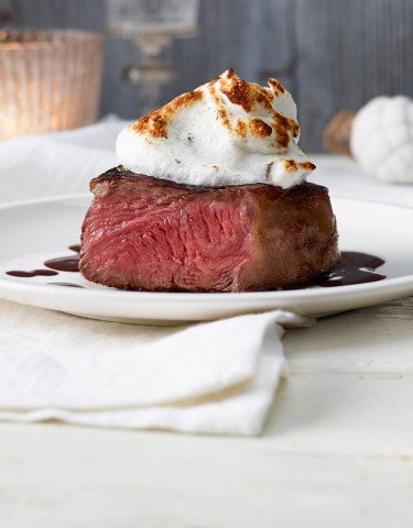 Rezept Entrecote double mit Kraeuter Meringuehaube