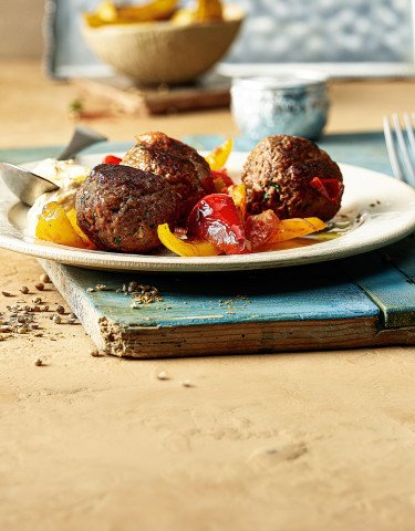 Rezept Hackbällchen mit Harissa und Zatar