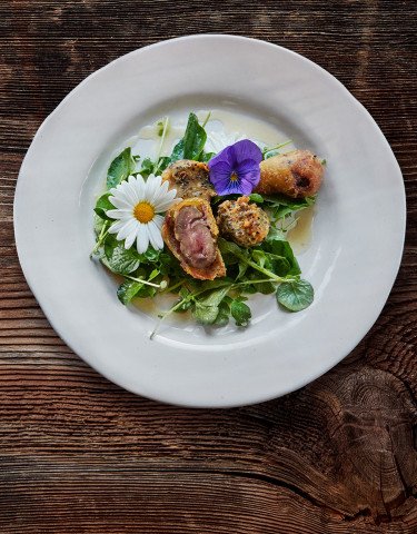 Frittata von Lammnieren und Hoden