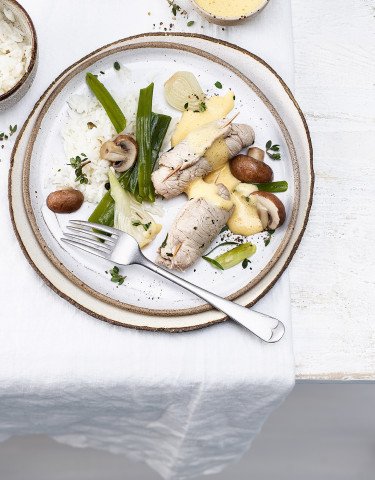 Schweins-Involtini mit Kräuterfüllung 