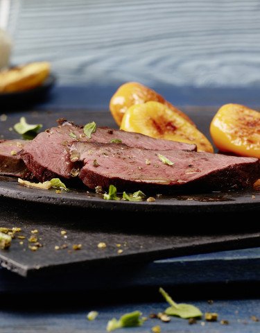 Rindsherz mit dunkler Biermarinade