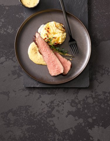 Rindshuftdeckel mit Senf Hollandaise