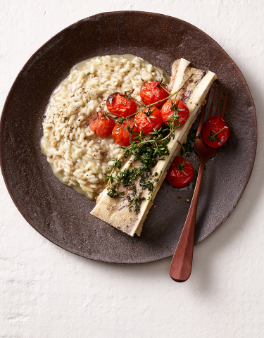 Risotto mit Knochen