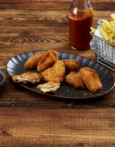 Chicken Nuggets mit Pommes