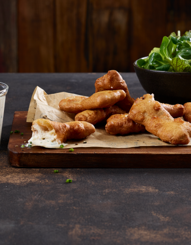 Schweinefleisch im Bierteig 